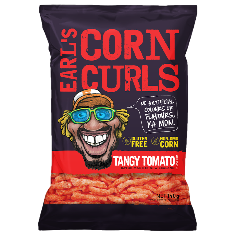 Earl's Corn Curls Tangy Tomato